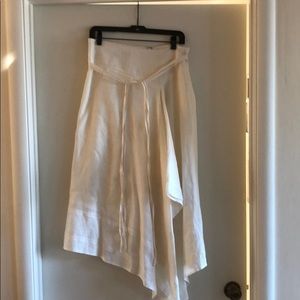 White linen skirt.